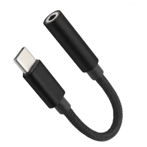 Image of VCOM USB 3.1 C (M) to 3.5mm (F) Black Retail Packaged Headphone Adapter
