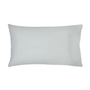 Image of Bedeck of Belfast Fine Linens 300 Thread Count Egyptian Cotton Standard Pillowcase, Silver