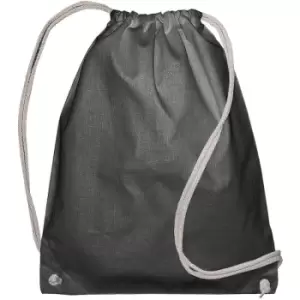 Image of Jassz Bags Drawstring Backpack (One Size) (Dark Grey) - Dark Grey