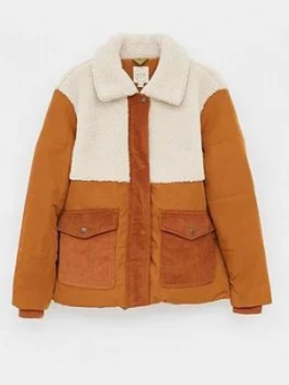 Image of White Stuff Boston Borg Jacket - Natural