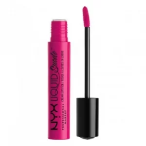 Image of NYX Professional Makeup Liquid Suede Metallic Matte Lipstick Pink lust