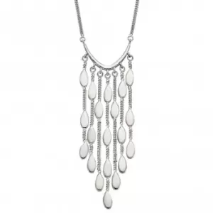 Image of Drop Shape Waterfall V Bar Necklace N4397