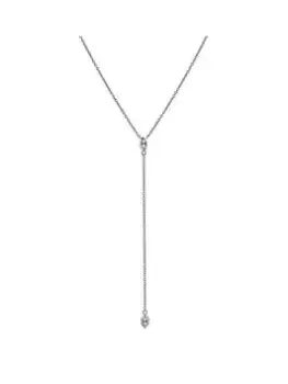 Image of Hot Diamonds Tender Waterfall Marquise Necklace, Silver, Women
