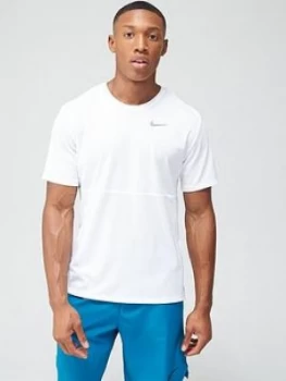 Image of Nike Running Breathe T-Shirt - White Size M Men