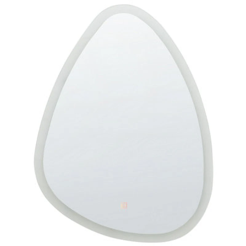 Image of Beliani LED Bathroom Mirror Bethune 58cm 78cm Silver