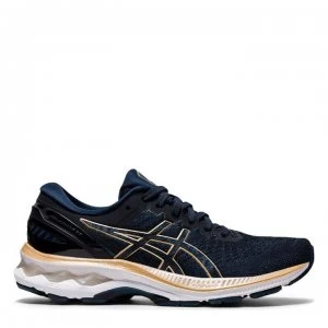 Image of Asics Gel Kayano 27 Running Shoes Ladies - Blue/Gold