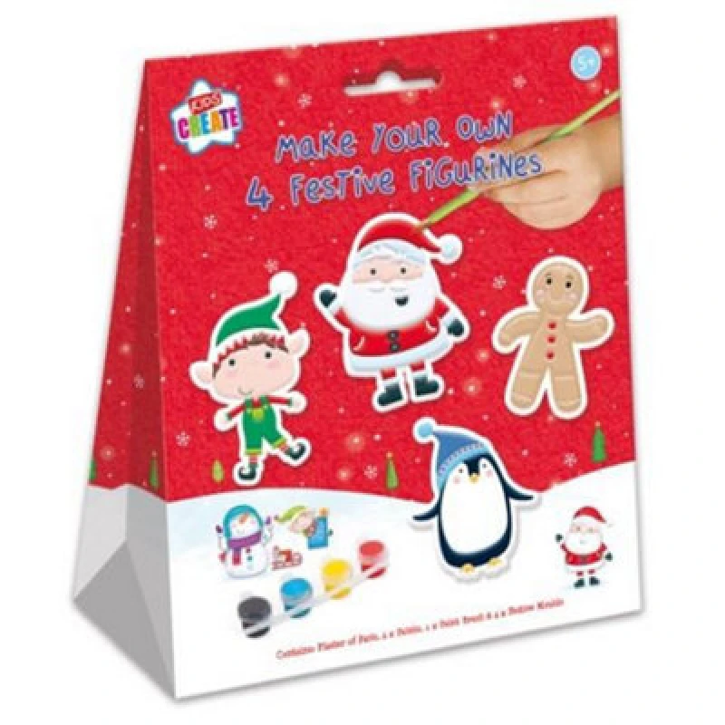 Image of Unbranded 4 Pack of Festive Figurines Pyo Pack of 12 XXFEST/1 XXFEST/1