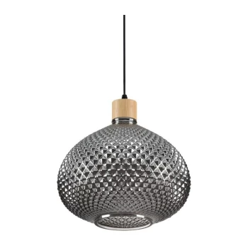 Image of Ideal Lux Lighting - Ideal Lux BERGEN-3 - Indoor Dome Ceiling Pendant Lamp 1 Light Grey, E27