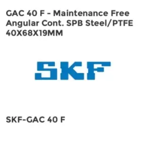 Image of GAC 40 F - Maintenance Free Angular Cont. SPB Steel/PTFE 40X68X19MM