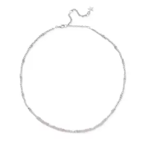 Image of ChloBo Silver & Rose Quartz Summer of Love Choker Necklace