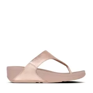 Image of Fitflop Lulu Leather Sandals - Gold