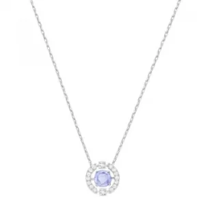 Image of Ladies Swarovski Silver Plated Sparkling Necklace