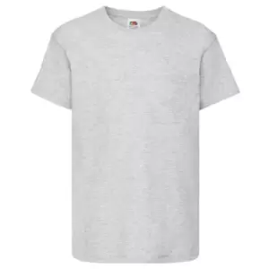 Image of Fruit Of The Loom Childrens/Kids Original Short Sleeve T-Shirt (5-6 Years) (Heather Grey)