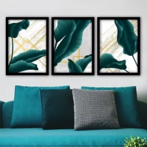 Image of 3SC74 Multicolor Decorative Framed Painting (3 Pieces)
