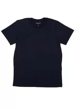 Image of Emporio Armani Kids Small Patch Eagle T-Shirt In Navy