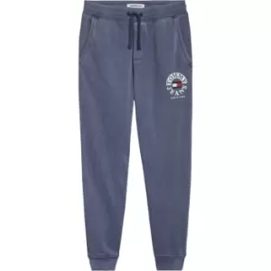 Image of Tommy Jeans Timeless Circle Logo Joggers - Blue
