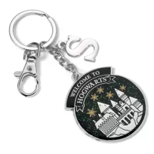 Image of Harry Potter Personalised Hogwarts Keyring S Initial
