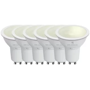 Image of 4lite Smart GU10 LED Bulb 350 Lumens Dimmable Wiz Connect Warm White 6 Pack