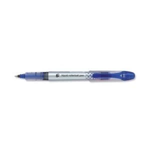 Image of 5 Star Elite Rollerball Pen Liquid Ink 0.7mm Tip 0.5mm Line Blue Pack 12