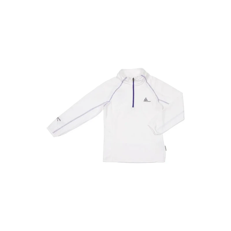 Image of Peak Mountain Micro fleece half zip sweatshirt for girls Peak Mountain Fafine Blanc Female 5 ans FAFINE/AF/1-BLANC