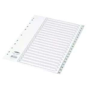 Image of Concord Index 1-20 A4 Polypropylene Grey 62705