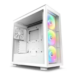Image of NZXT H7 Elite RGB All White Mid Tower PC Case