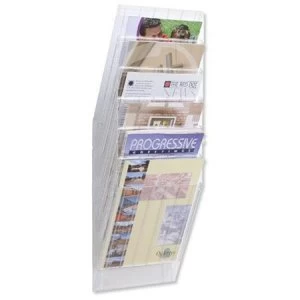 Image of Durable Flexiboxx A4 Literature Holder with 6 Pockets Wall Mountable Portrait