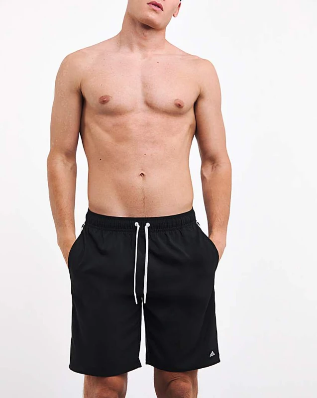 Image of Adidas adidas 3 Stripes Swim Shorts Black Male S30/32 AS83801