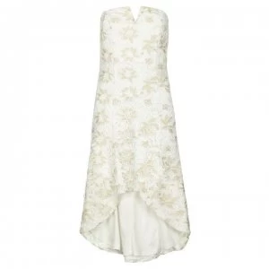 Image of Adrianna Papell Guipure Lace Dress - Ivory Gold