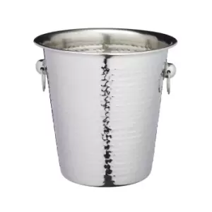 Image of BarCraft Hammered Champagne Bucket Silver