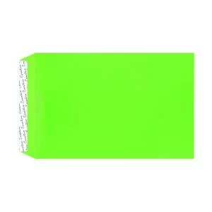 Image of C4 Pocket Envelope Peel and Seal 120gsm Lime Green Pack of 250 407P