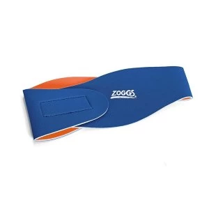 Image of Zoggs Kids Swimming Ear Band Blue/Orange Small/Medium