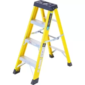 Image of TB Davies Fibreglass Swingback Step Ladder 4 Tread SWH 1.8m