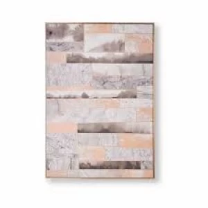 Image of Art For The Home Rose Quartz Dimension 70 x 100 x 5cm Metallic Foil Embellished Canvas