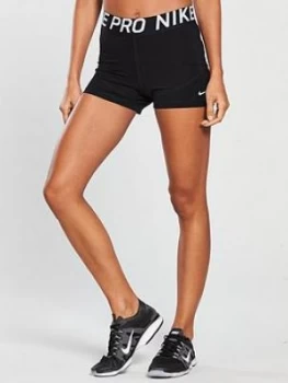 Image of Nike Pro Training 3" Short - Black, Size L, Women
