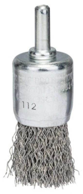 Image of Bosch 0.3mm Crimped Inox Steel Wire Pencil Brush 2608622127 Diameter: 25mm