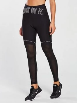 Image of Nike Training Power Just Do It Tight Black Size M Women