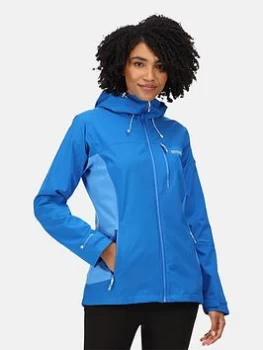 Image of Regatta Highton Stretch Waterproof Shell Jacket III - Blue Size 14, Women