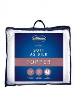 Image of Silentnight Luxury Collection Soft As Silk Mattress Topper