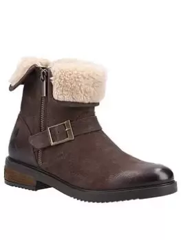 Image of Hush Puppies Tyler Ankle Boot, Brown, Size 8, Women