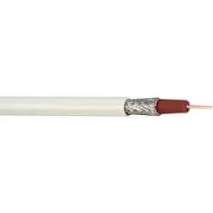 Image of Coax Outside diameter 6.90 mm 75 100 dB White Red Hama 86686 Sold by the metre