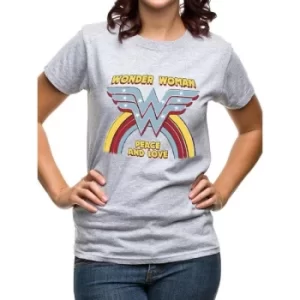 Image of Wonder Woman Rainbow Vintage Unisex T-Shirt Medium