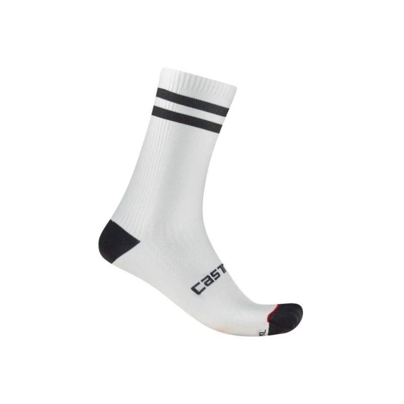Image of Castelli Originale 18 Socks White Black, Size L/XL