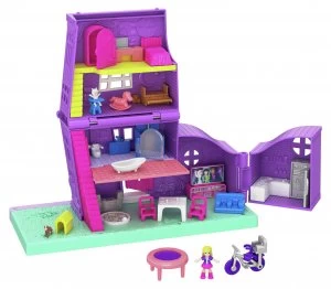 Image of Polly Pocket Pocket House with Accessories & Micro Dolls