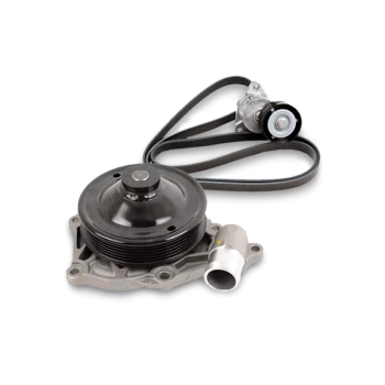 Image of GATES Water Pump + V-Ribbed Belt Kit MERCEDES-BENZ KP17PK2418