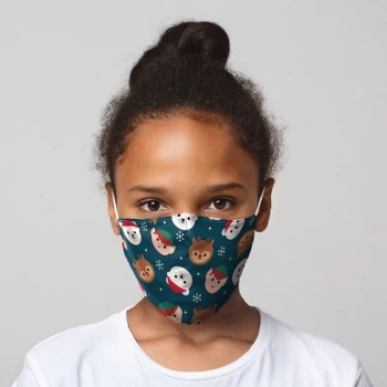 Image of Christmas Cutiemals Face Covering - Small