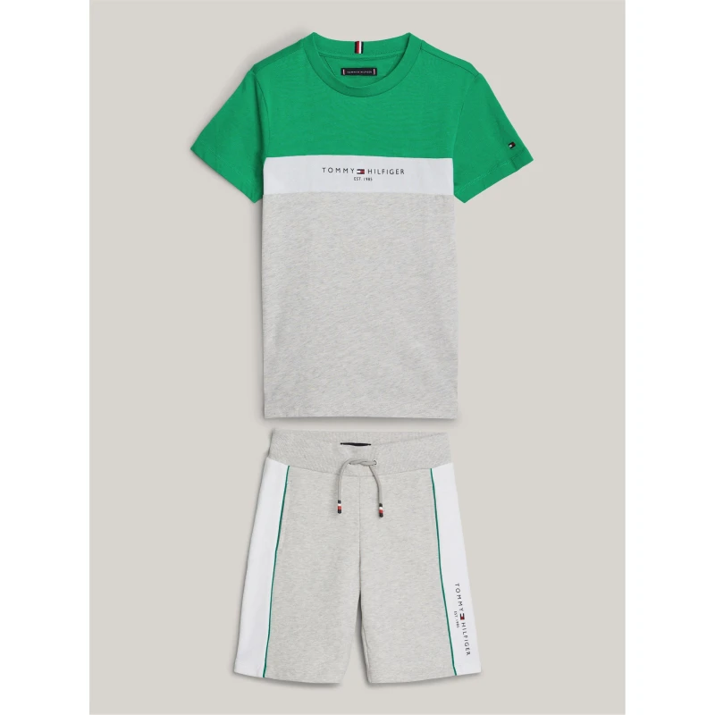 Image of Tommy Hilfiger Colour Block Set Juniors - Green Green One Size