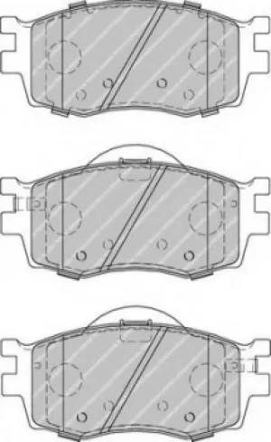 Image of Ferodo FDB1955 Brake Pad Set Front Axle Premier Car