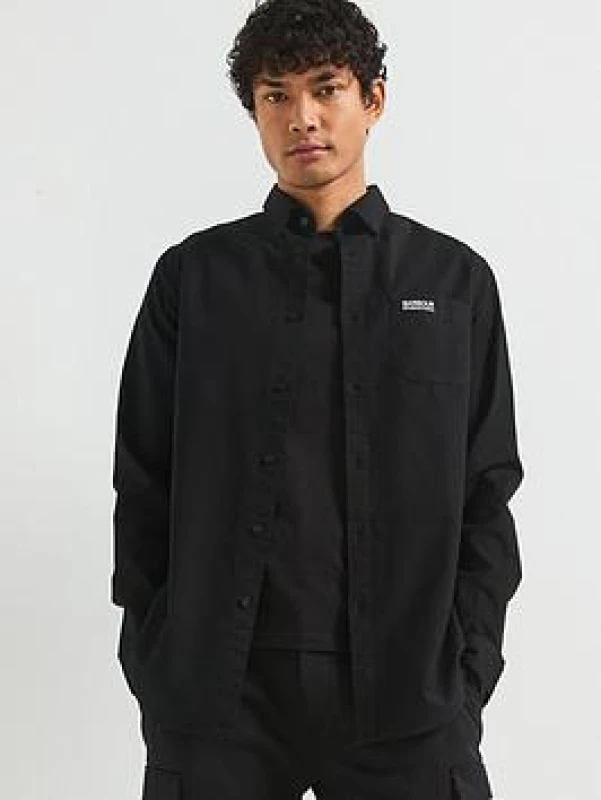 Image of Barbour International Kinetic Tailored Shirt - Black 2XL