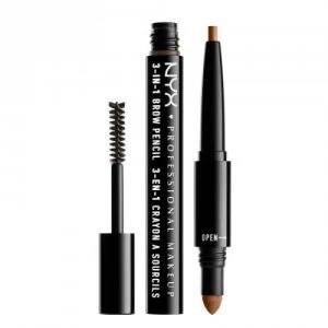 Image of NYX Professional Makeup 3-in-1 Brow Pencil 600 Caramel